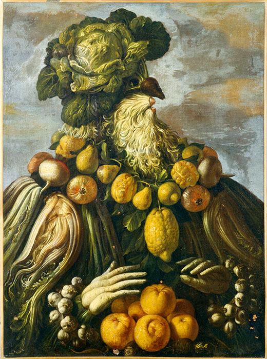 Anonimo — Arcimboldi Giuseppe - maniera - sec. XVI/ XVII - Inverno — insieme